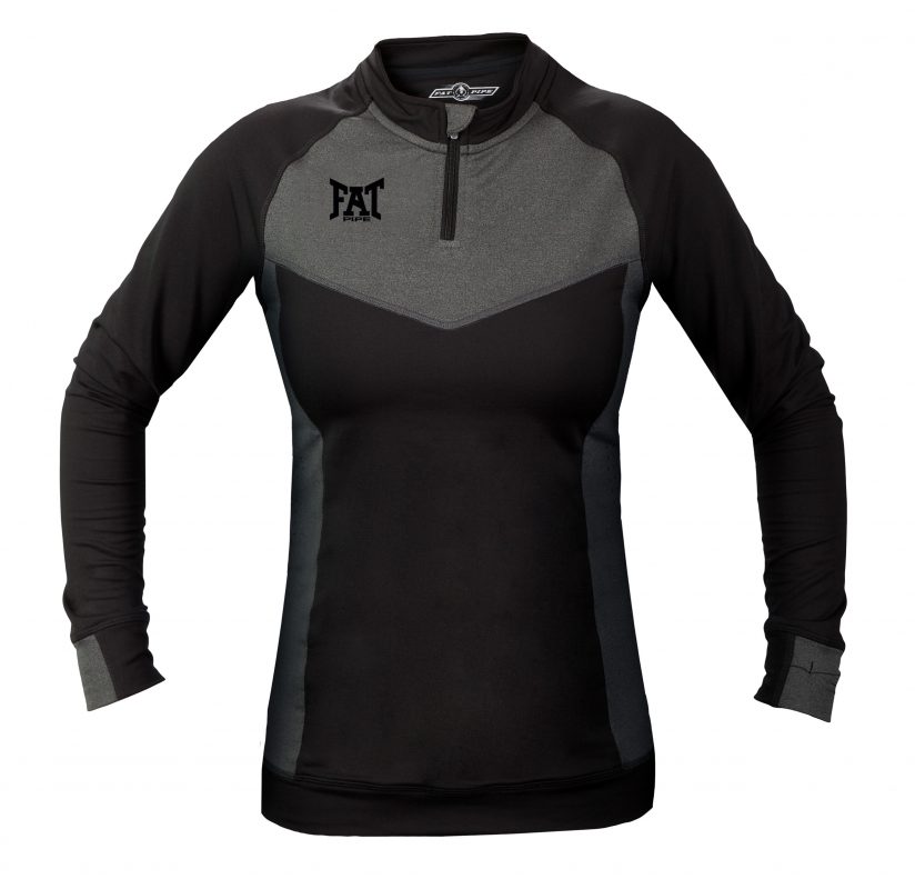 CINDY-LADIES WARMING UP SHIRT 116121 MEL.GREY