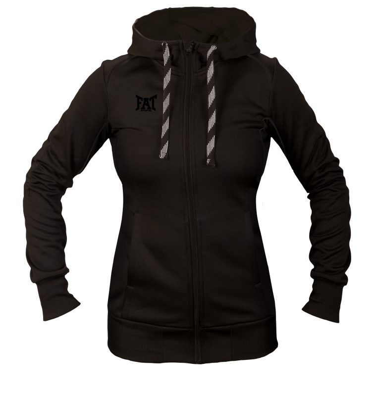 LAYLA-LADIES HOODED JACKET 116122 BLACK